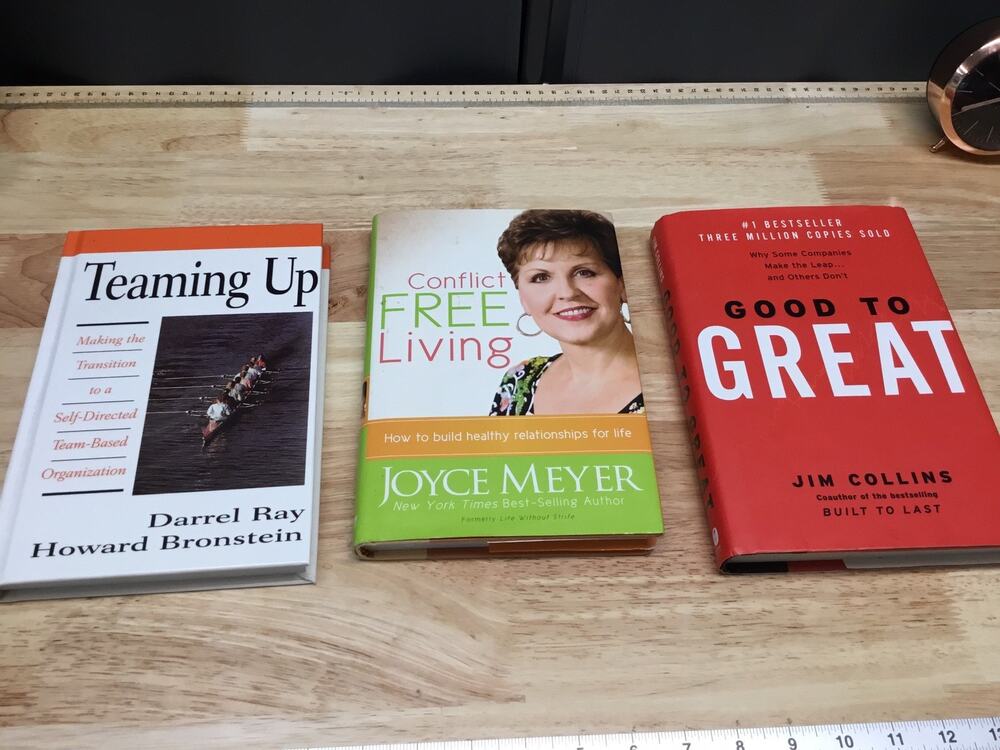 Conflict Free Living a Christian Hardcover Plus Teaming Up And Good To Great